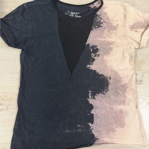 Affliction Black and Tan Short Sleeve Tee